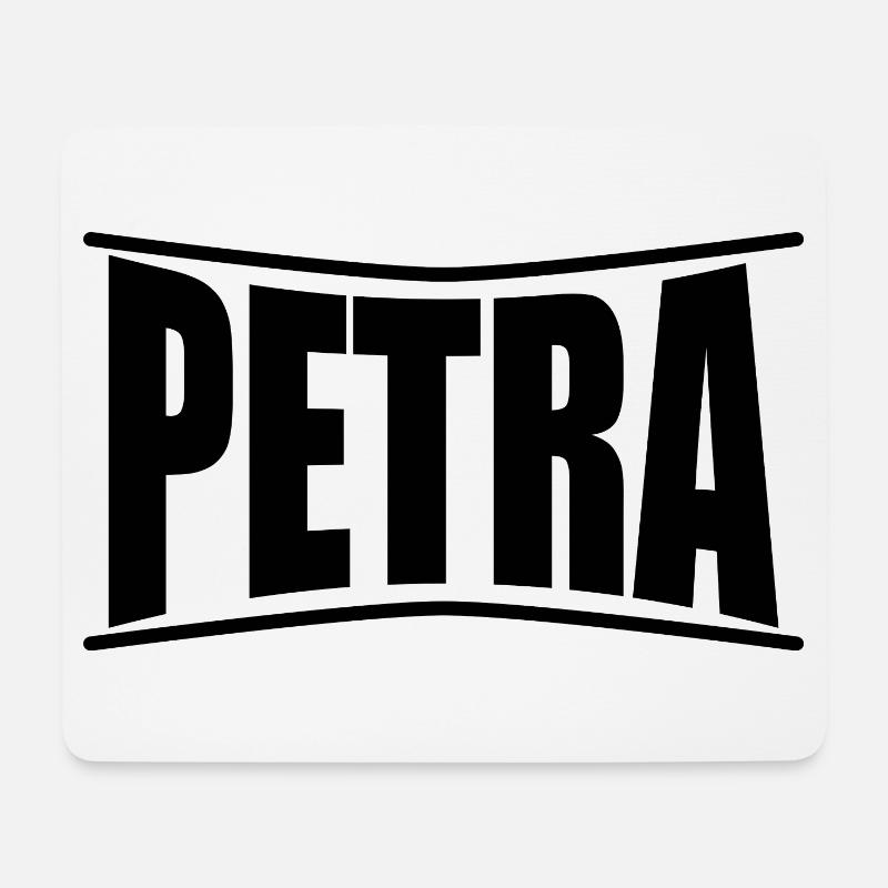Petra T-Shirt T-Shirt Geschenkidee - Mousepad (Querformat) - Weiß