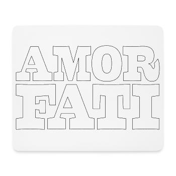 43 AMOR FATI - Mousepad (Querformat) - Weiß - Vorne
