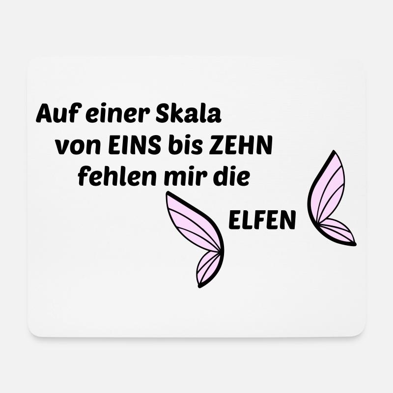 Elfen - Mousepad (Querformat) - Weiß