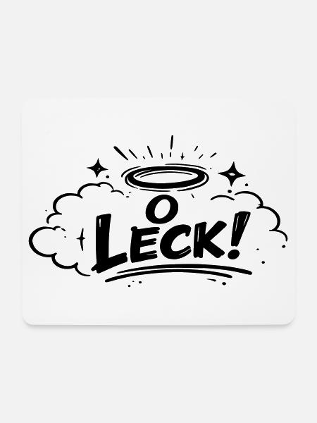 O Leck - Mousepad (Querformat) - Weiß