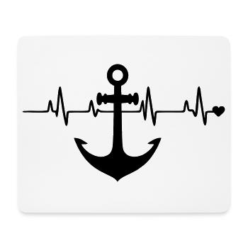 Anchor - Mouse Pad (horizontal) - white - Front