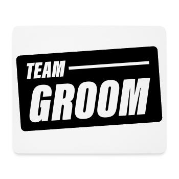 team_groom - Tapis de souris (format paysage) - blanc - Devant