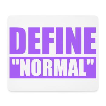Define Normal Lustig Sarkastisch Definition Grafik - Mousepad (Querformat) - Weiß - Vorne