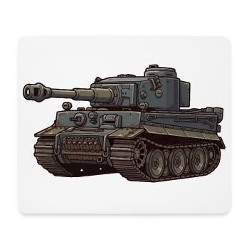 Panzer Tiger I - Le Tigre de la Maison Pure RCCX - Tapis de souris (format paysage) - blanc - Devant