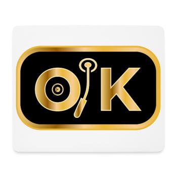 OK - Mousepad (Querformat) - Weiß - Vorne