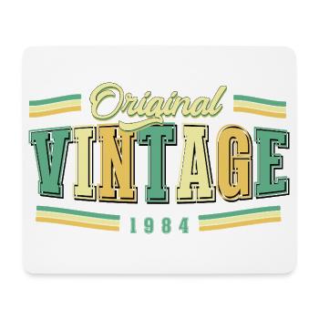 42. Geburtstag Original Vintage 1984 Retro - Mousepad (Querformat) - Weiß - Vorne