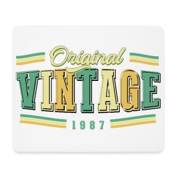 39. Geburtstag Original Vintage 1987 Retro - Mousepad (Querformat) - Weiß - Vorne