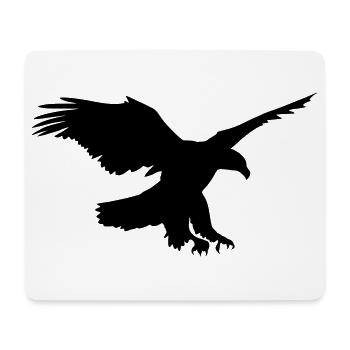 Adler - Mousepad (Querformat) - Weiß - Vorne