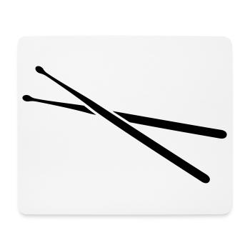 drums - Mouse Pad (horizontal) - white - Front