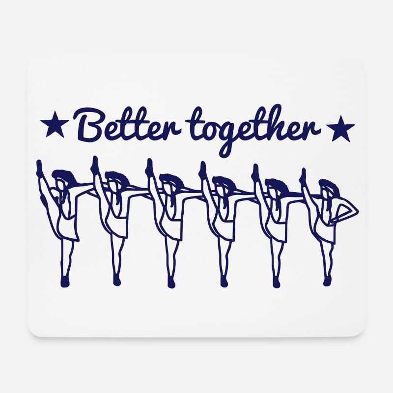 Better together - Mousepad (Querformat) - Weiß