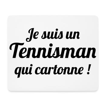 Tennis - Sport - Ball - Player - Game - Sportsman - Mousepad (Querformat) - Weiß - Vorne