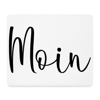 Moin sagen - Mousepad (Querformat) - Weiß - Vorne