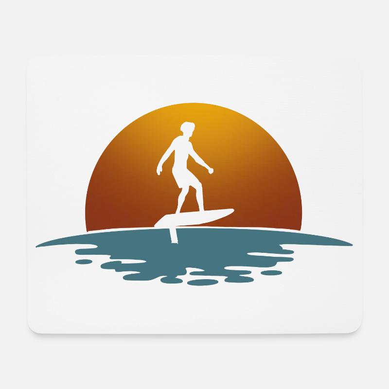 Hydrofoil Surfing Surf Surfer Hydrofoil Surfen - Mousepad (Querformat) - Weiß