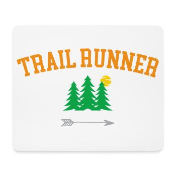 Trailrunner - Mousepad (Querformat) - Weiß - Vorne