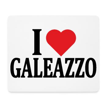 t-shirt I love Galeazzo t-shirt gift idea - Mouse Pad (horizontal) - white - Front
