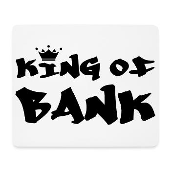 Der König des Bankwesens - Mousepad (Querformat) - Weiß - Vorne