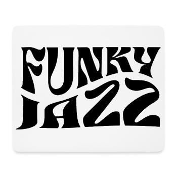 Funky Jazz Musik-Logo-Design - Mousepad (Querformat) - Weiß - Vorne