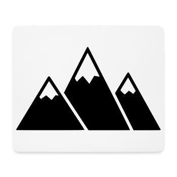 Mountains Mountain Hiking Outdoor Vector - Mouse Pad (horizontal) - white - Front