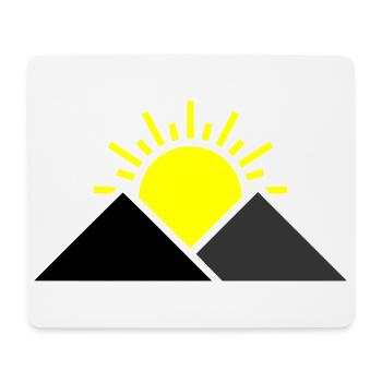 Sun Mountains Landscape - Mouse Pad (horizontal) - white - Front