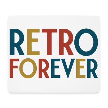 Retro forever - Tapis de souris (format paysage) - blanc - Devant