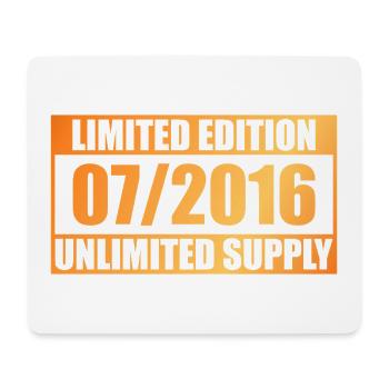 10e anniversaire Édition Limitée - ꝏ Approvisionnement 07/2016 - Tapis de souris (format paysage) - blanc - Devant