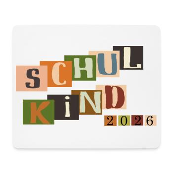 Schulkind  - Mousepad (Querformat) - Weiß - Vorne