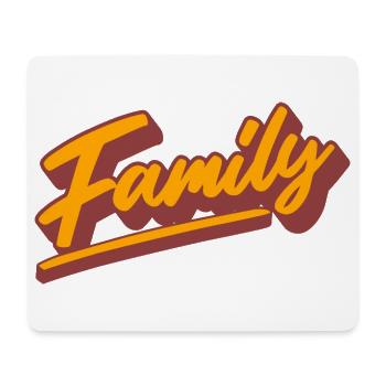 Famille - Tapis de souris (format paysage) - blanc - Devant