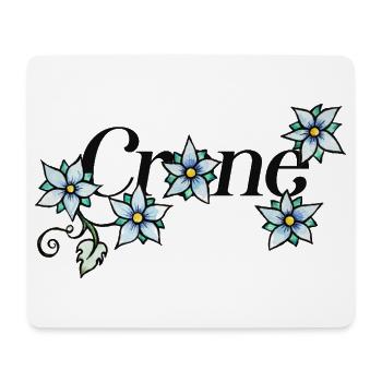 Azure Bloom Vine - Mousepad (Querformat) - Weiß - Vorne