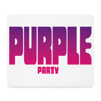 Purple Party Gradient Großbuchstaben - Mousepad (Querformat) - Weiß - Vorne