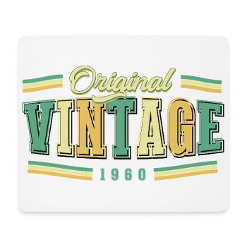 66. Geburtstag Original Vintage 1960 Retro - Mousepad (Querformat) - Weiß - Vorne