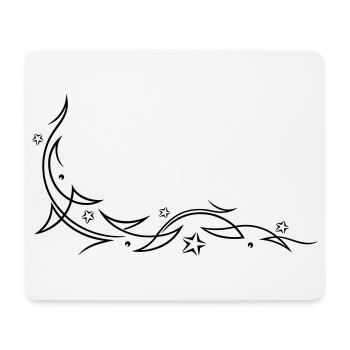 Tribal with stars - Mouse Pad (horizontal) - white - Front