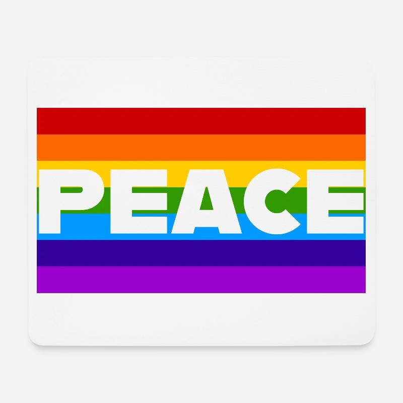 -peace- - Mousepad (Querformat) - Weiß