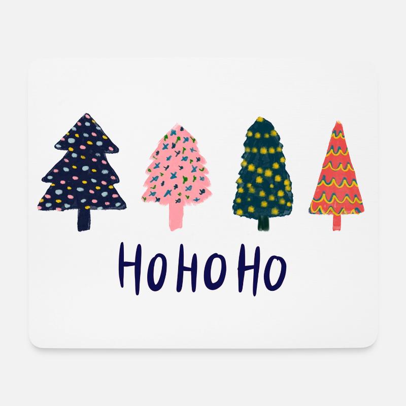 Hohoho fir trees - Mouse Pad (horizontal) - white