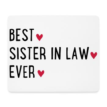 Best sister in law - Mousepad (Querformat) - Weiß - Vorne