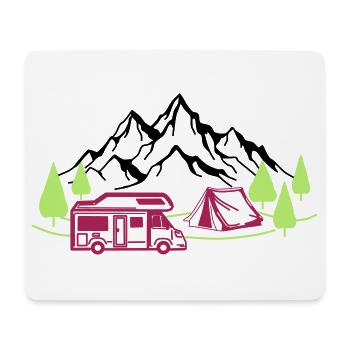 Holidays in the mountains - Mouse Pad (horizontal) - white - Front