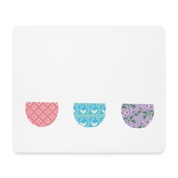 Ostern, süße Osterhasen Ostereier Zeichnung - Mousepad (Querformat) - Weiß - Vorne