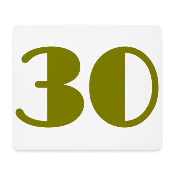 30. 30 ANS. 30e ANNIVERSAIRE. ANNIVERSAIRE 30 ANS. - Tapis de souris (format paysage) - blanc - Devant
