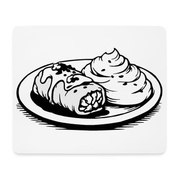 Golubzi cabbage wrap with mashed potatoes - Mouse Pad (horizontal) - white - Front