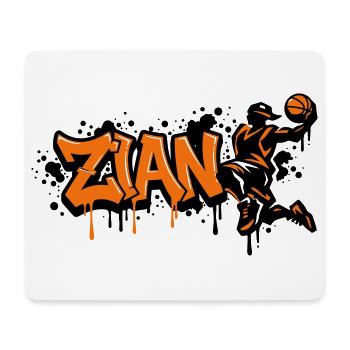 Zian Graffiti Dunk Orange - Mousepad (Querformat) - Weiß - Vorne