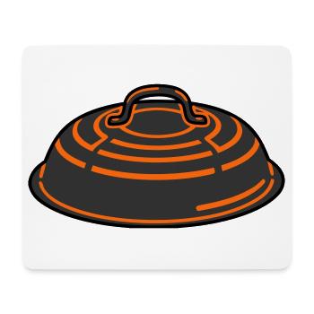 Grilldeckel BBQ Smoker Grillmeister Vatertag - Mousepad (Querformat) - Weiß - Vorne