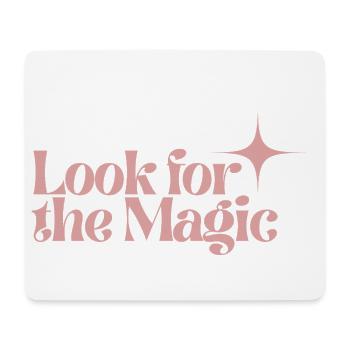 Look for the Magic Retro Pink Positive Vibes - Mouse Pad (horizontal) - white - Front