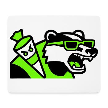 Dachs Schultuete Maskottchen - Mousepad (Querformat) - Weiß - Vorne