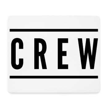 crew - Mousepad (Querformat) - Weiß - Vorne