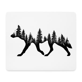 Naturliebhaber Fuchswald - Mousepad (Querformat) - Weiß - Vorne