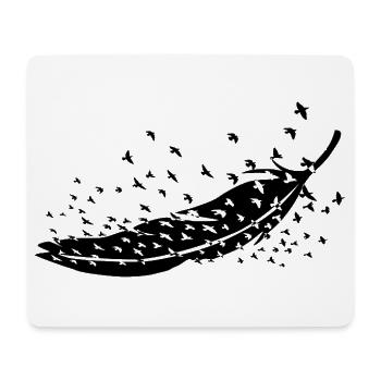  Vogelzüchter Ornithologe Vogelbeobachter Gothic - Mousepad (Querformat) - Weiß - Vorne