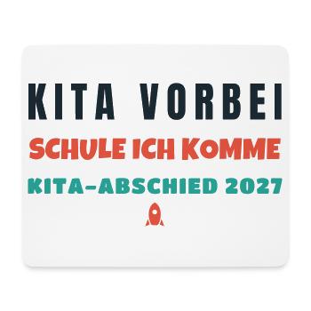 Kita Abschied 2027 Tschüss Kindergarten Schulkind - Mousepad (Querformat) - Weiß - Vorne