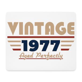 49. Geburtstag Geschenk Mann Vintage Jahrgang 1977 - Mousepad (Querformat) - Weiß - Vorne
