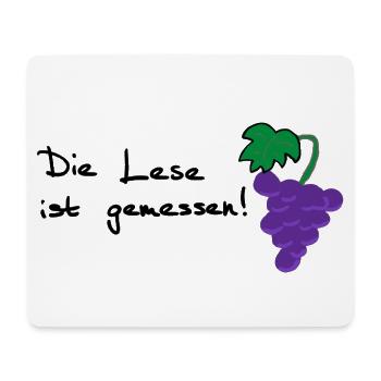 Die Lese ist gemessen! - Mousepad (Querformat) - Weiß - Vorne