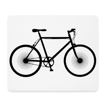 Fahrrad - Bike - Logo - Mousepad (Querformat) - Weiß - Vorne