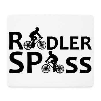 Radler Spaß Fahrrad Radfahrer Rad Fun Geschenk - Mousepad (Querformat) - Weiß - Vorne